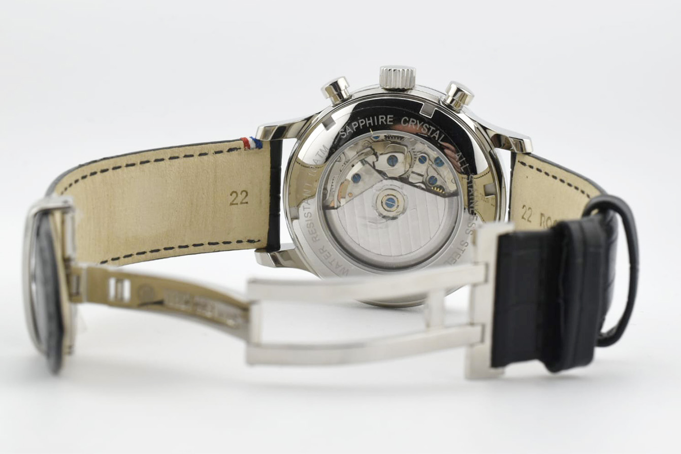 Montre créateur Thomas Karbiche La 211 n°7, Valjoux 7750 automatique, série limitée 11 ex, pièce horlogère unique (1) Montre créateur Thomas Karbiche La 211 n°7, Valjoux 7750 automatique, cadran soleillé, série limitée 11 ex, pièce horlogère unique