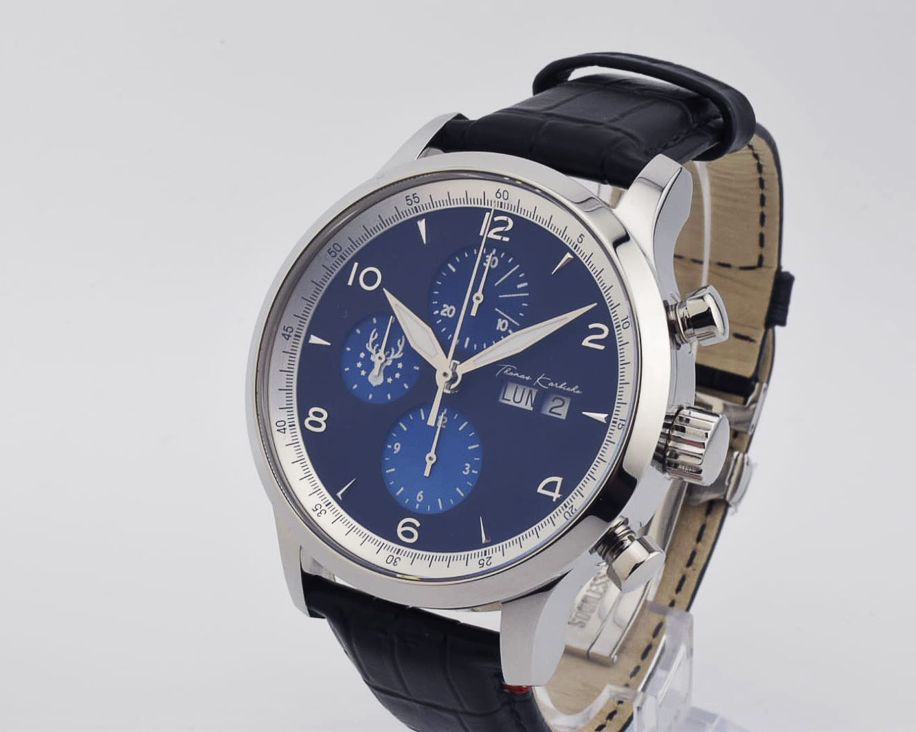 Montre créateur Thomas Karbiche La 211 n°7, Valjoux 7750 automatique, série limitée 11 ex, pièce horlogère unique (2) Montre créateur Thomas Karbiche La 211 n°7, Valjoux 7750 automatique, cadran soleillé, série limitée 11 ex, pièce horlogère unique-3
